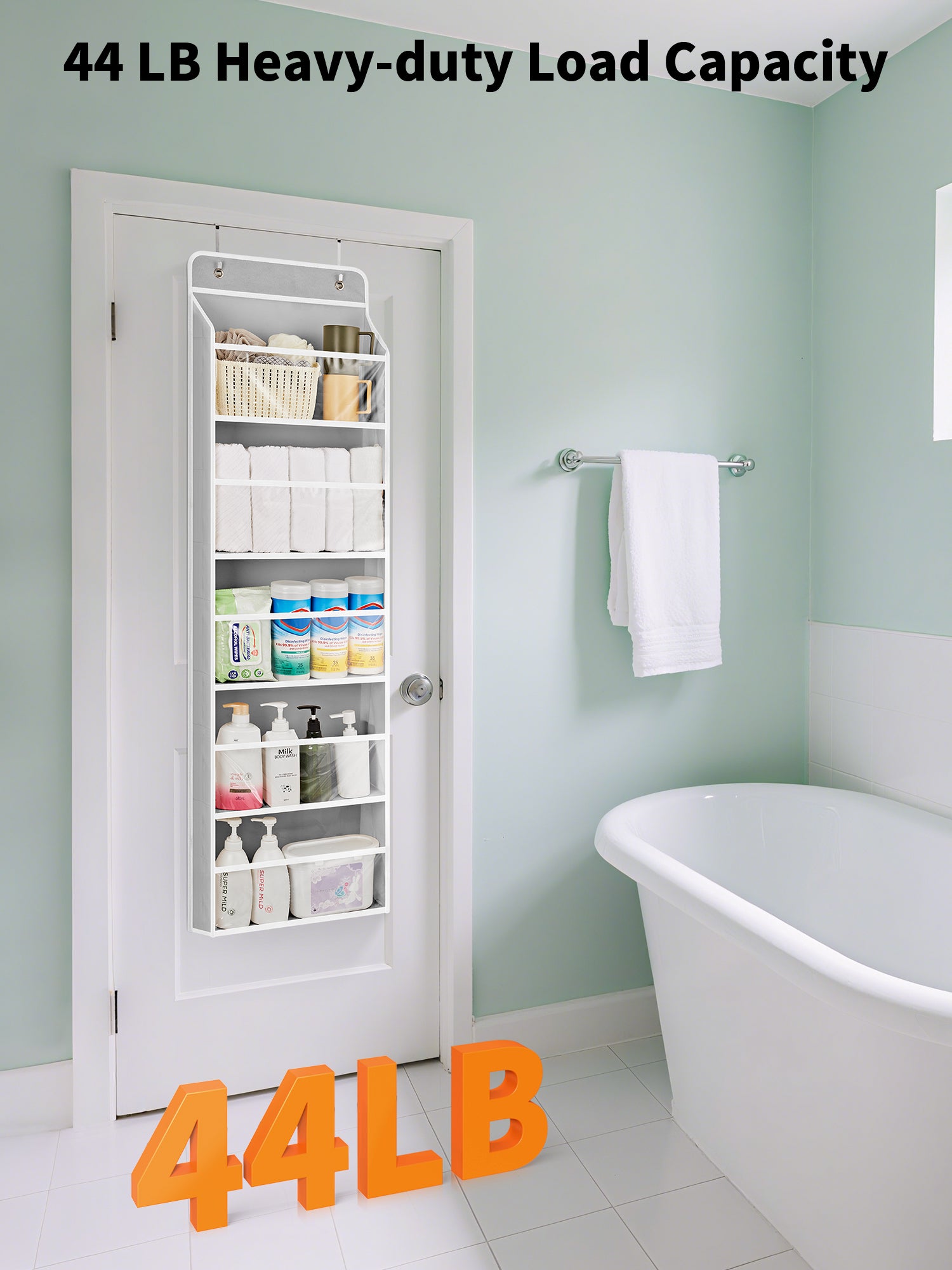 JARLINK Over The Door Toy Storage Organizer w/Clear Window