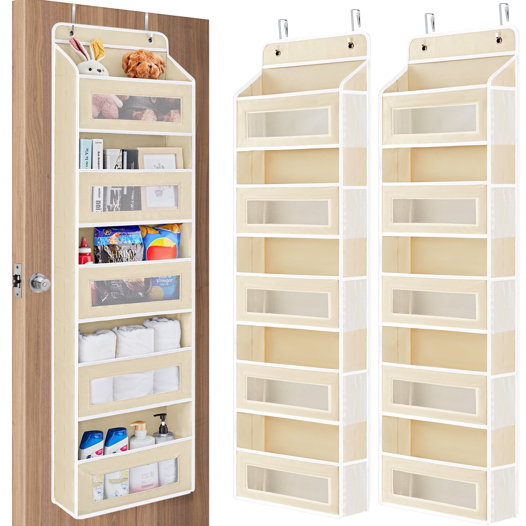 JARLINK Over the Door Organizer for Bedroom, Pantry, Bathroom, 5 Shelf
