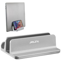 JARLINK 3-in-1 Design Vertical Laptop Stand Holder, Aluminum Laptop Stand for Desk with Adjustable Dock, Space-Saving Organizer for All MacBook, Surface, Samsung, HP, Dell, Chrome Book