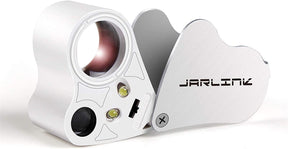 JARLINK 30X 60X Illuminated Jewelers Eye Loupe Magnifier